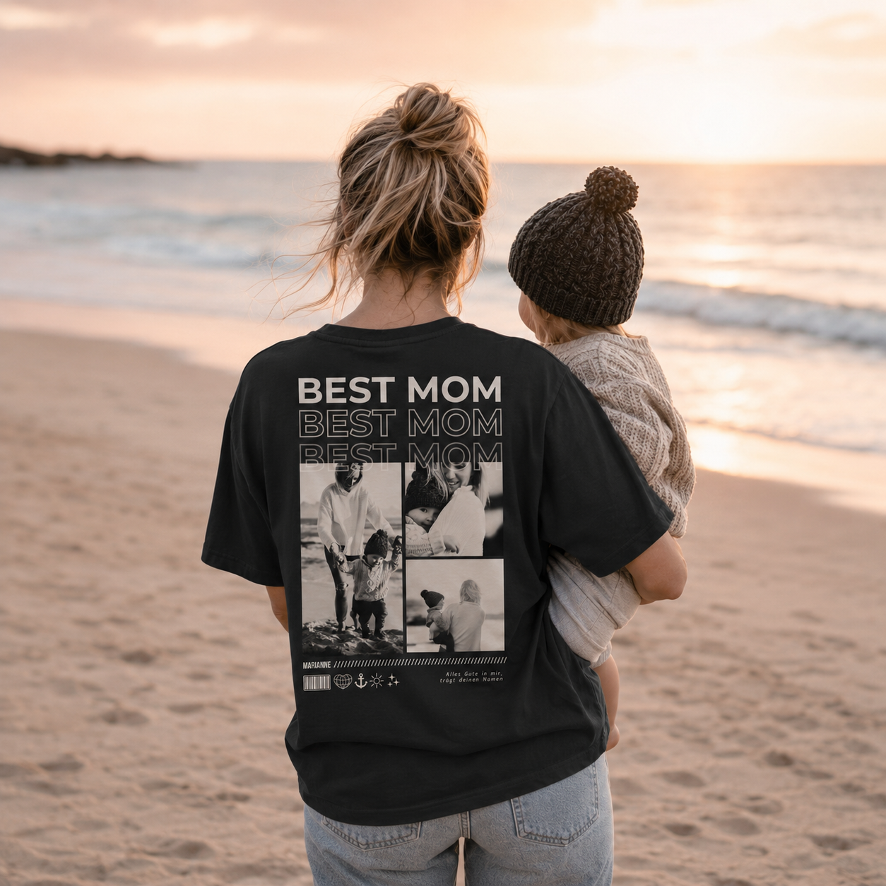 Best Mom - personalisiertes T-Shirt Damen